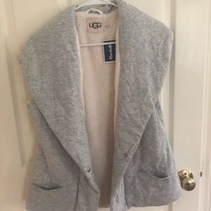 UGG grey and White cozy vest